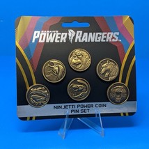 Mighty Morphin Power Rangers Legacy Ninjetti Power Coin 6 Pin Figure Set Morpher - £64.94 GBP
