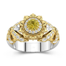 Sunflower Ring in Gold With Butterfly You Are My Sunshine Ring Solid Silver Ring - £118.73 GBP