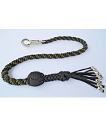 550 Paracord Motorcycle Whip Get Back whip 1&quot; Ball &amp; Skulls 36&quot; - GREEN ... - £23.59 GBP