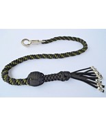 550 Paracord Motorcycle Whip Get Back whip 1&quot; Ball &amp; Skulls 36&quot; - GREEN ... - $29.99