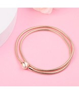 14k Rose gold-plated Moments Snake Chain Necklace Can customize any size  - $79.57 CAD+