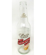 Cott Premium Cream Soda Fountain Glass Bottle Empty 9&quot; Tall Vintage US S... - £20.58 GBP