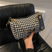 Fashion Houndstooth  Bags For Women Underarm Flap Spring  Design Handbag Women&#39;s - £124.29 GBP