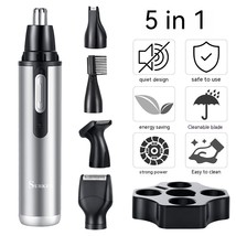 Five-in-one Multifunctional USB Charging Portable Mini Nose Ear Hair Trimmer - $26.69