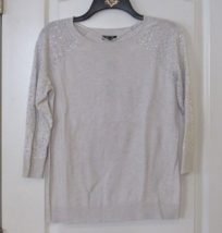 Apt. 9 Embellished Raglan Sleeve Pullover Sweater Stone XL NWT MSPR$50 - $345.76 MXN