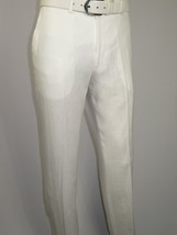 Men's ENZO Linen Spring Summer Suit Light Weight Breathable E58302-1 White image 9