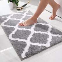 Bathroom Rugs 24X16, Soft And Absorbent Microfiber Bath Rugs, Non-Slip S... - £14.93 GBP