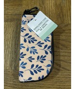 Eyeglass/Sunglasses Designer Sturdy Case Pink/Blue Leaf Brand New Ships ... - $298.78 MXN