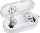 TOZO T10 TWS Bluetooth 5.0 Earbuds Wireless Stereo Headphones IPX8 - White - £19.51 GBP