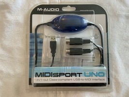 M-Audio Midisport Uno 1-in/1 out Class Compliant USB to MIDI Interface - $553.92 MXN
