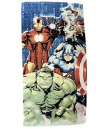 Vintage Marvel Avenger Assemble Hulk Iron Man Captain America Beach Towe... - £11.84 GBP