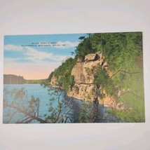 Black Hawks Head Dells Wisconsin Postcard Great Stone Face Unposted Vintage  - £1.99 GBP