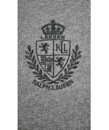 Lauren Active Ralph Lauren Top Women Sz Med Gray Long Sleeve Crest Logo ... - $29.00