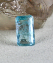 Natural Blue Aquamarine Octagon Cut 14X8mm 4.71 Ct Loose Gemstone Ring Pendant - £94.92 GBP
