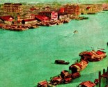 China Pearl River Aerial View Boats Birds UNP 1910s Vtg Postcard - $104.89