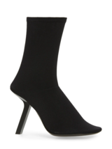 NIB Balenciaga Black Stretch Knit Tights Sock Ankle Booties Boot 39 8 New - £475.61 GBP