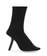 NIB Balenciaga Black Stretch Knit Tights Sock Ankle Booties Boot 39 8 New - £472.97 GBP