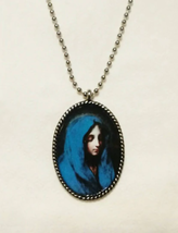 Blue Madonna Necklace - £13.50 GBP