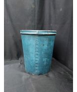 1920s Vul-Cot Wastebasket Waste Basket Bucket with Original Old Blue Paint - €69,47 EUR