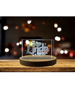 LED Base included | Linda - Names Art 3D Engraved Crystal - $35.46 CAD+
