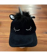 Spooky Streets Black Velour Unicorn Cap Hat OS NEW Halloween Costume Dre... - £8.69 GBP