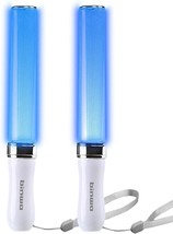 Reusable LED Glow Sticks 2Pack with 15 Multicolor Manual and Automatic M... - £38.44 GBP