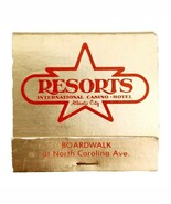 Resorts International Casino Vintage Matchbook Atlantic City Unstruck E34m5 - $19.99