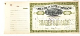 Gold Hill Copper Co Stock Certificate, Mining Stock: Certificate #B49 -  c.1904 - £72.29 GBP