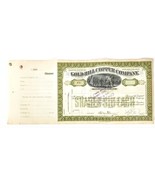 Gold Hill Copper Co Stock Certificate, Mining Stock: Certificate #B49 - ... - $90.00