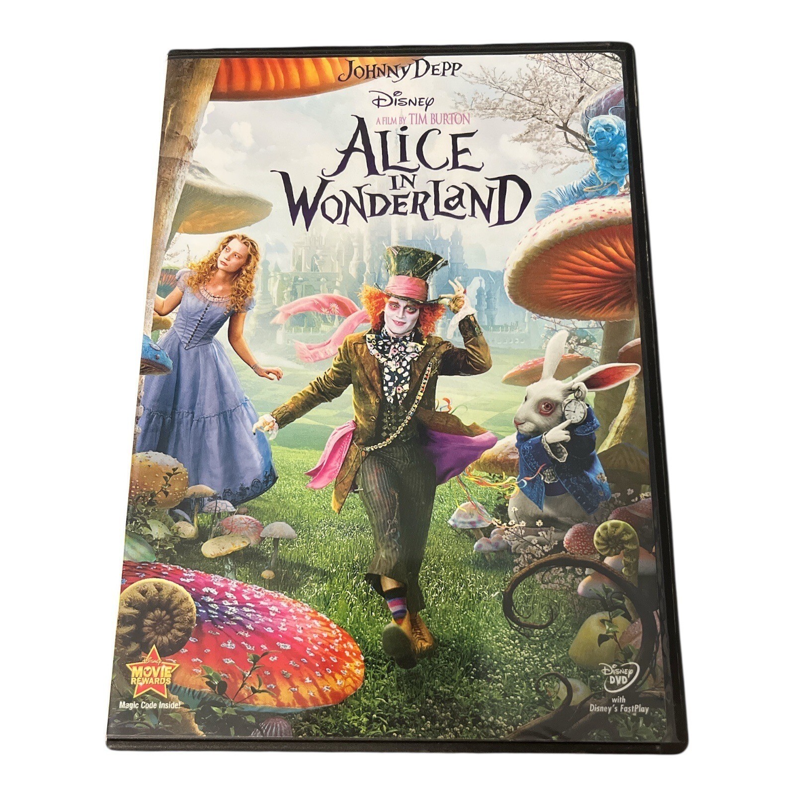 Disney’s Alice in Wonderland DVD (2010) – Tim Burton – Johnny Depp – Com... - $10.00
