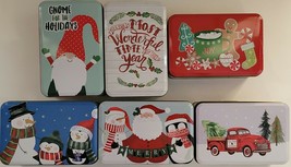 Christmas Holiday Cookie Tins Gnome Truck Santa S21, Select: Size/Theme - £2.36 GBP+