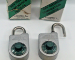 Sargent Greenleaf Combination Padlock Lock 8088 Lot of 2 w/ 1 Change Key... - $58.59