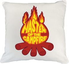 Master Of The Campfire. Funny Camping Themed Pillow Cover For Camper, Ra... - $24.74+