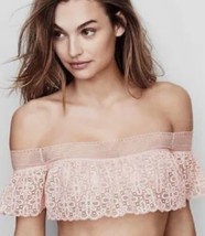 NWT Victoria’s Secret peach off shoulder lace braclet size small - £19.57 GBP