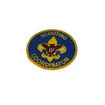 Scouting Coordinator Blue &amp; Yellow Patch BSA Boy Scouts Of America NEW - £7.80 GBP