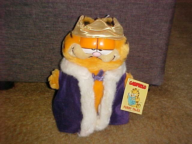 9&quot; Furry Tales Garfield Old King Cole Plush Toy With Tags By Dakin 1981 - $148.49