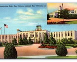 Airport Administration Building New Orleans Louisiana LA UNP Linen Postc... - £2.37 GBP