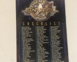 Star Trek Cinema Trading Card #82 Checklist - $1.97