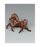 Vintage Enamel Horse Pin Brooch Brown Running Horse Tiawan Retro - €15,52 EUR