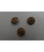 3 round eagle design metal buttons 3/4&quot;  - gold color - shank - €1,69 EUR