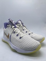 Nike Lebron Witness 5 Shoes Lakers White Purple Gold CQ9380-102 Men’s Size 14 - £77.35 GBP