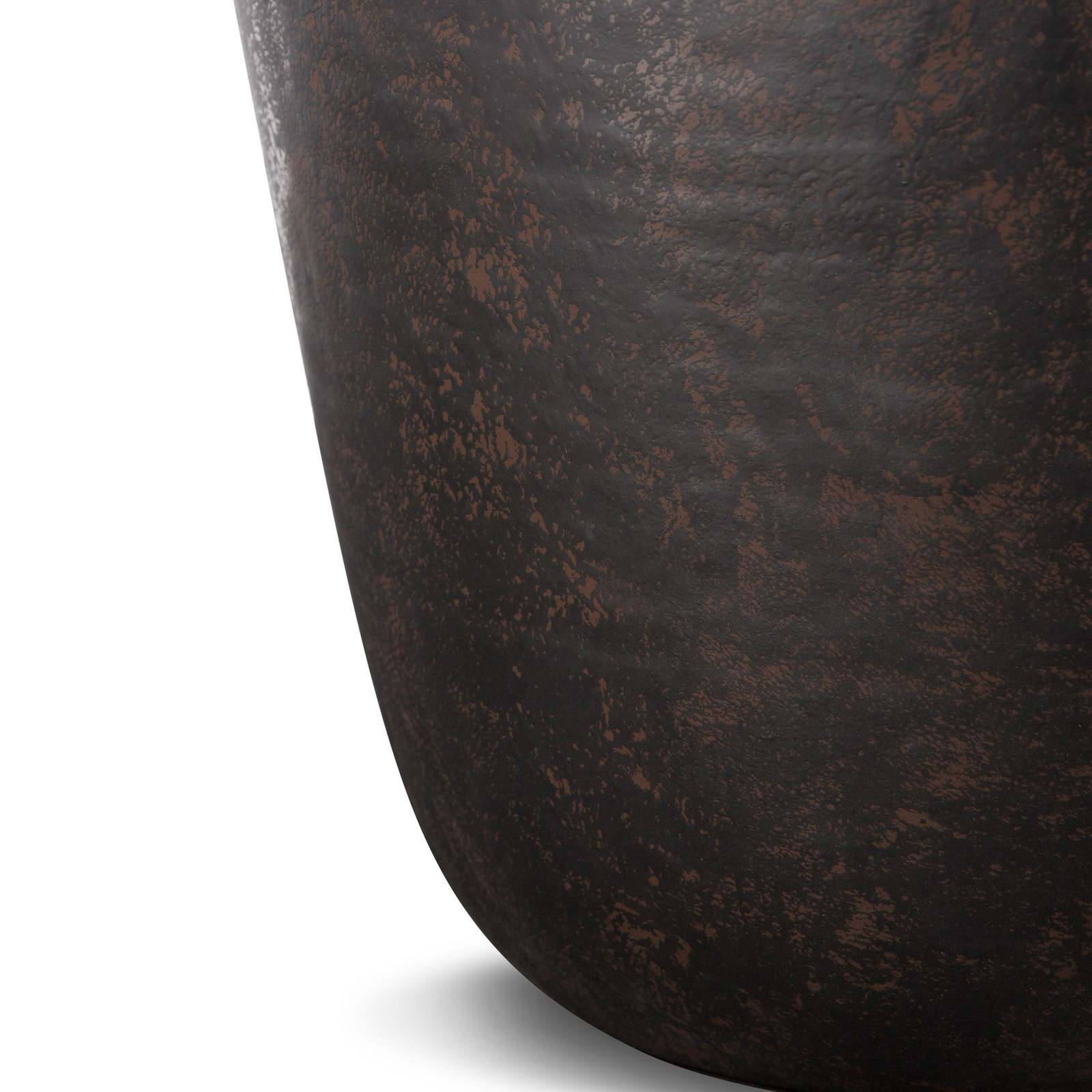Garvy Rustic Bronze Metal Side Table | Industrial Accent Furniture Item image 2