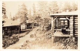 Pictou Lodge Nova Scozia ~Tronco Capanna~ Canadese Nation Ferrovia ~ Vero Foto - £10.41 GBP