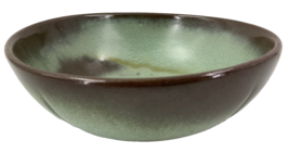 Frankoma 224 Round Bowl Plainsman Green Brown Vintage Art Pottery 8.5” Serving - £30.36 GBP