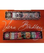Vera Bradley Pencil Box Gift Set W Sharpener Pick Plum Crazy or Jazzy Bl... - $22.03 CAD