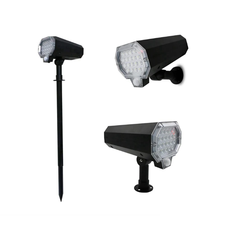 H brightness solar light outdoor automatic rotation infrared sensor lamp ip65 lawn lamp thumb200