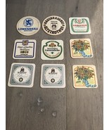 VINTAGE Lot Of 9 German Beer Coasters 80’s Groschen Schaff Tucher Lowenbrau - $12.00