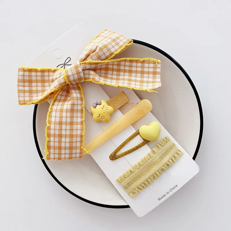 An item in the Sporting Goods category: Sporting Yellow Series Cute Aknot Princess Hairpins Children Girls Kids BB Hair 