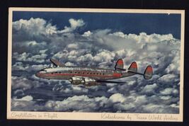 CONSTELLATION in FLIGHT by TRANS WORLD AIRLINES * not mailed POSTCARD - $4.90