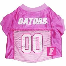 Ncaa Florida Gators Pet Dog Cat Pink Mesh Football Jersey Shirt New - $18.75